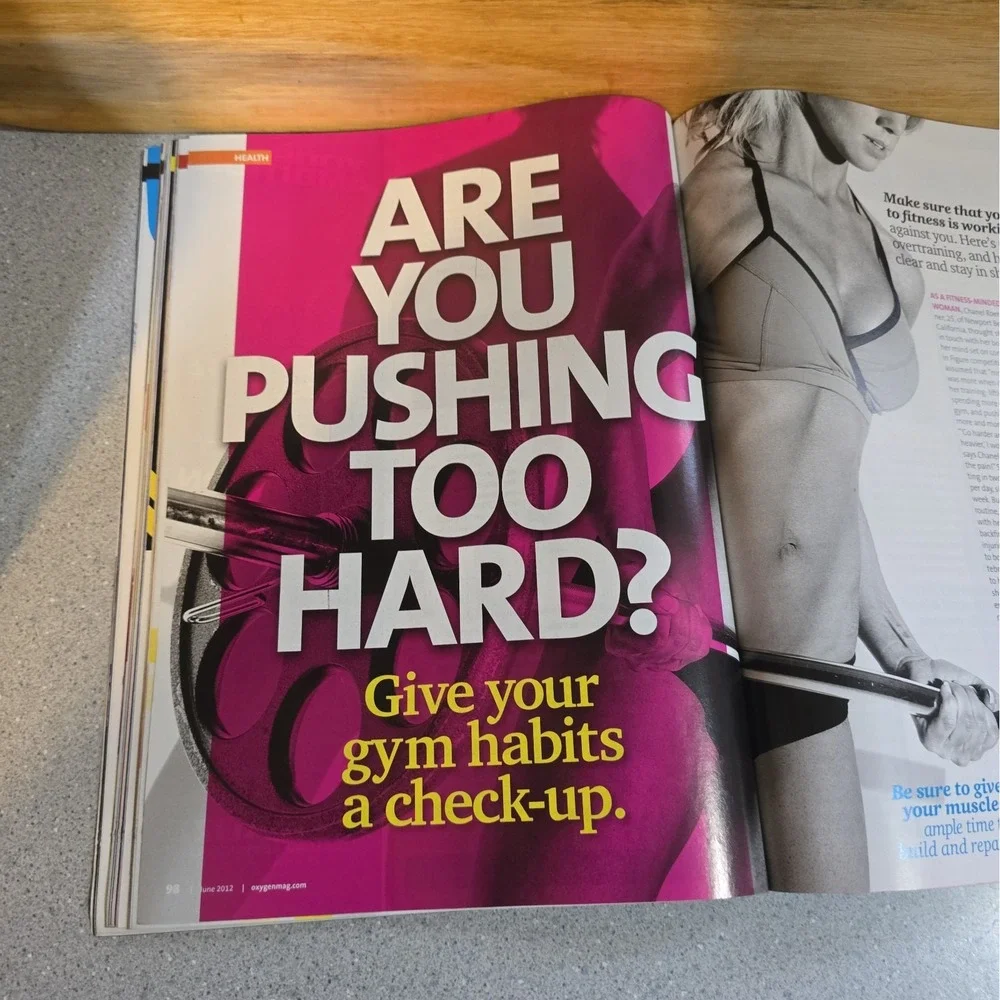2012 June Oxygen Magazine Chady Dunmore Cover Jamie Eason Column 2012 Arnold